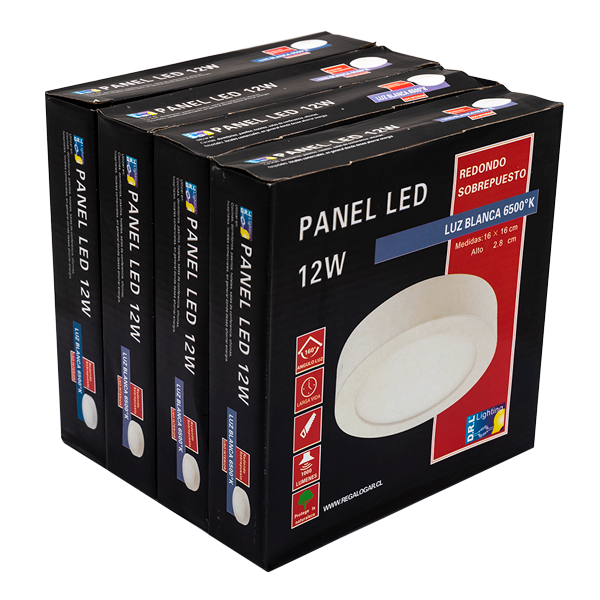 Panel Led Sobrepuesto Pack 4 Unidades