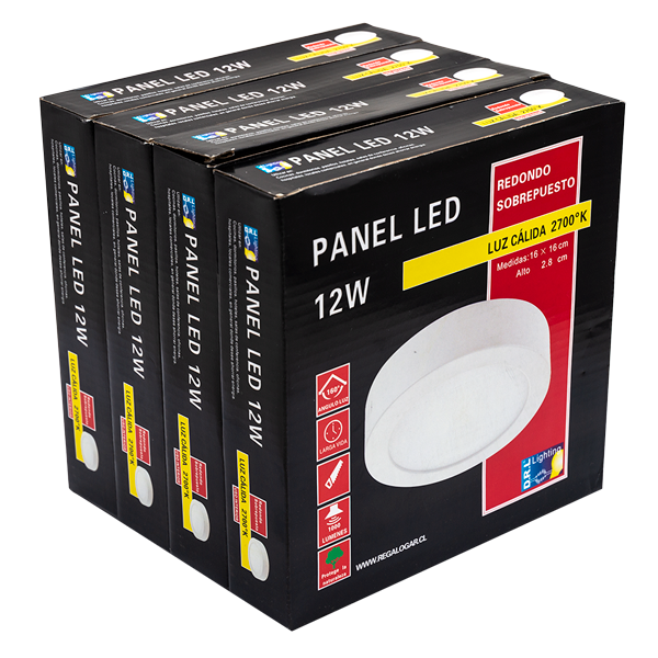 Panel Led Sobrepuesto Pack 4 Unidades