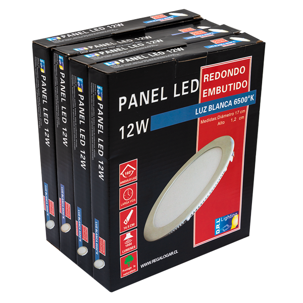 Panel Led Embutido Pack 4 Unidades