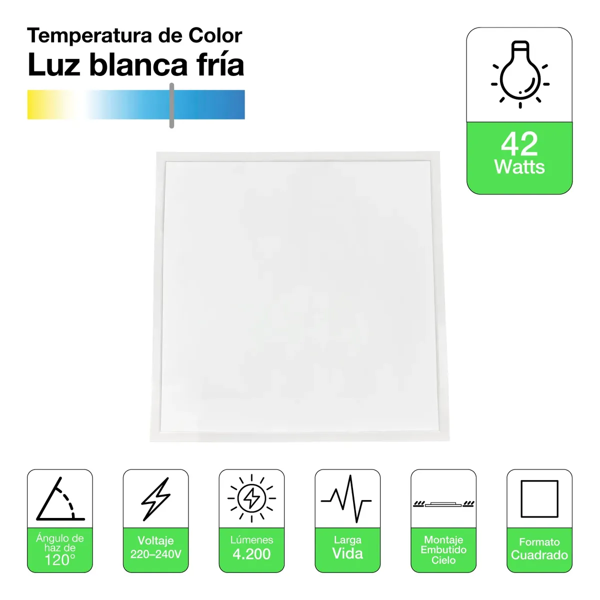 Panel Led Cuadrado Sobrepuesto - Imagen 4
