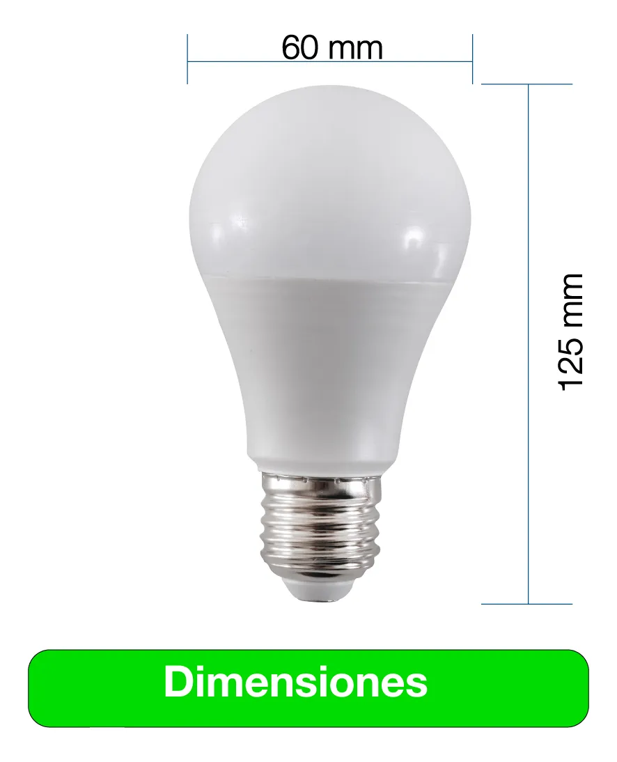 Ampolleta Led A60 15W Luz Blanca - Imagen 5