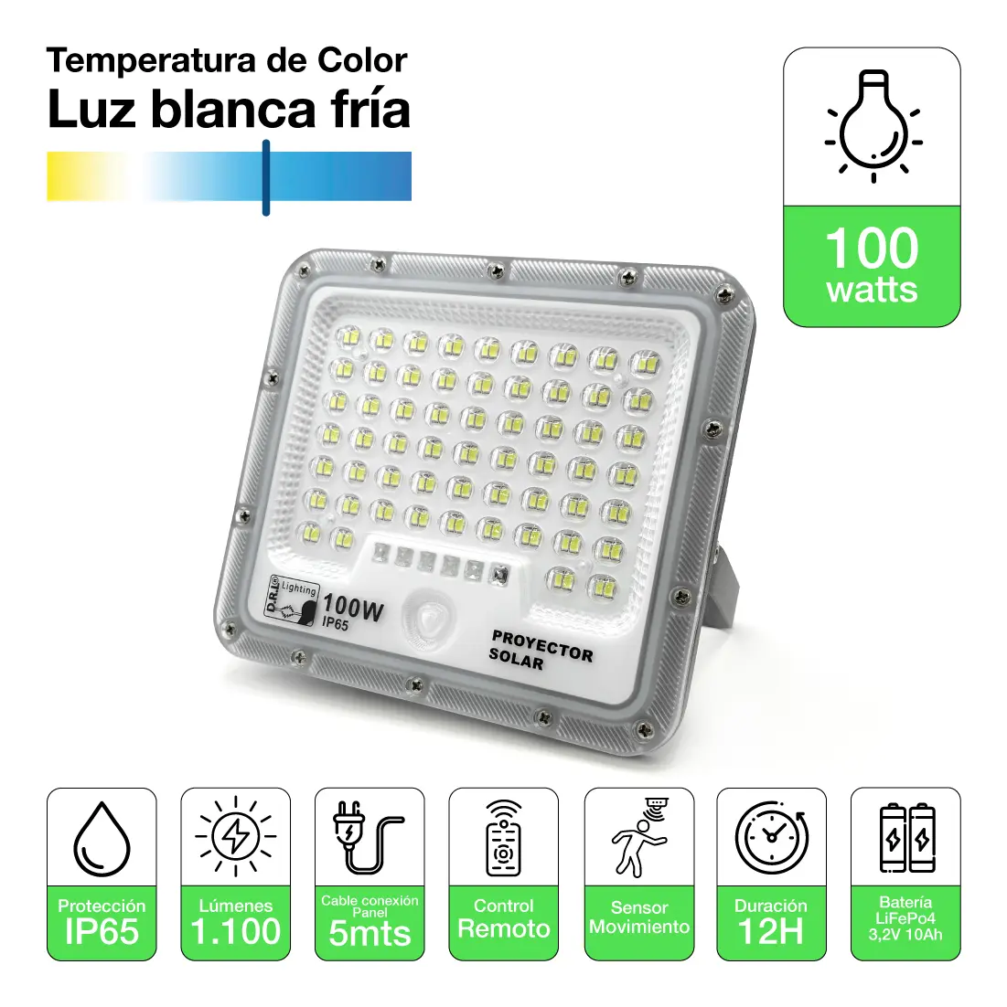 PROY.LED SOLAR 100 - Imagen 3