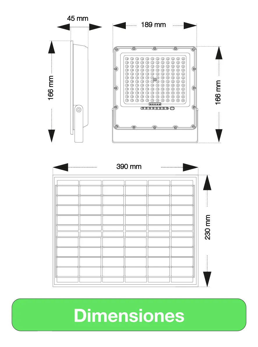 PROY.LED SOLAR 100 - Imagen 2